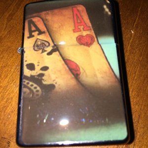 DOUBLE ACES WINDPROOF OIL LIGHTERS NEW POPULAR